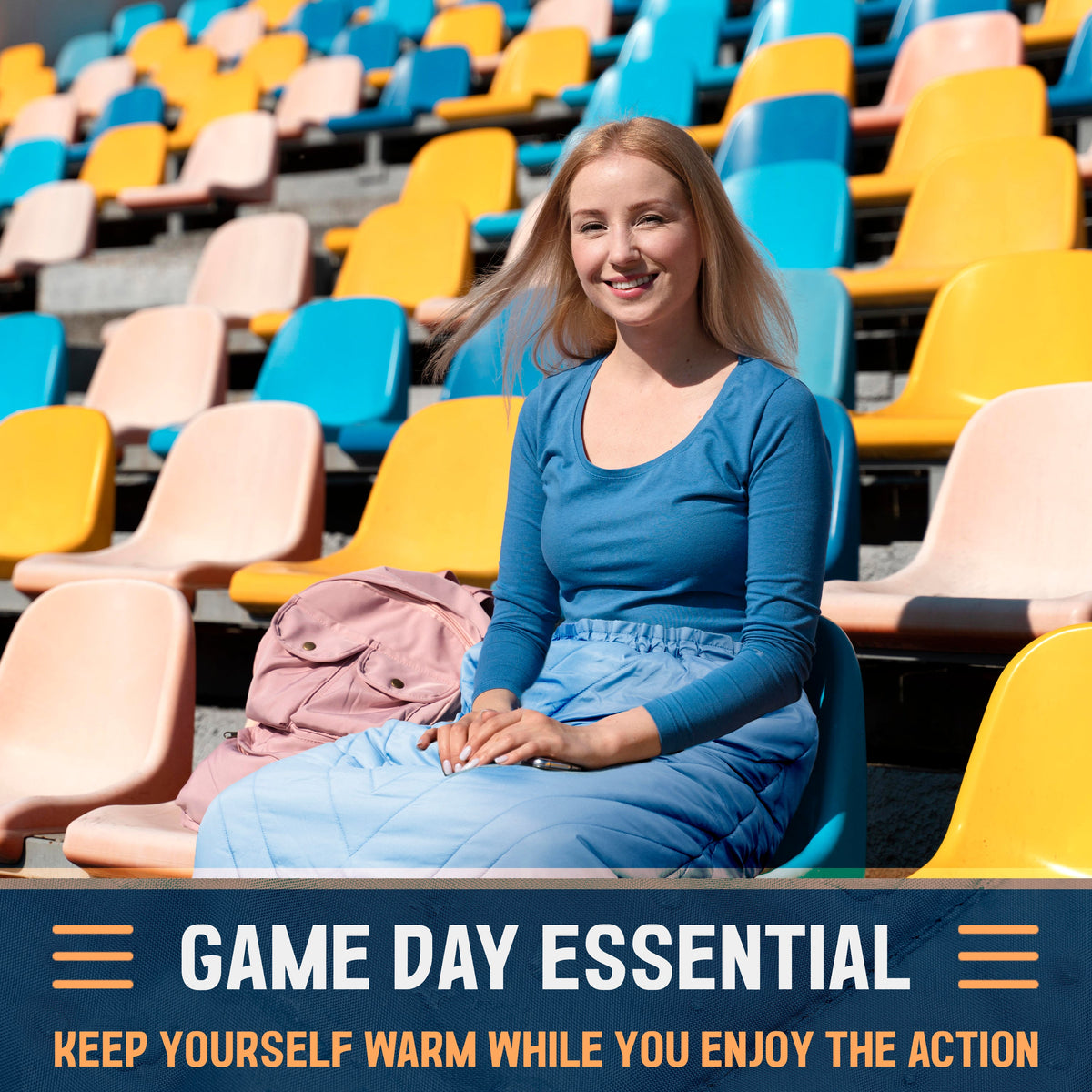The Benchwarmer by Trek & Field - Wearable Stadium Blanket