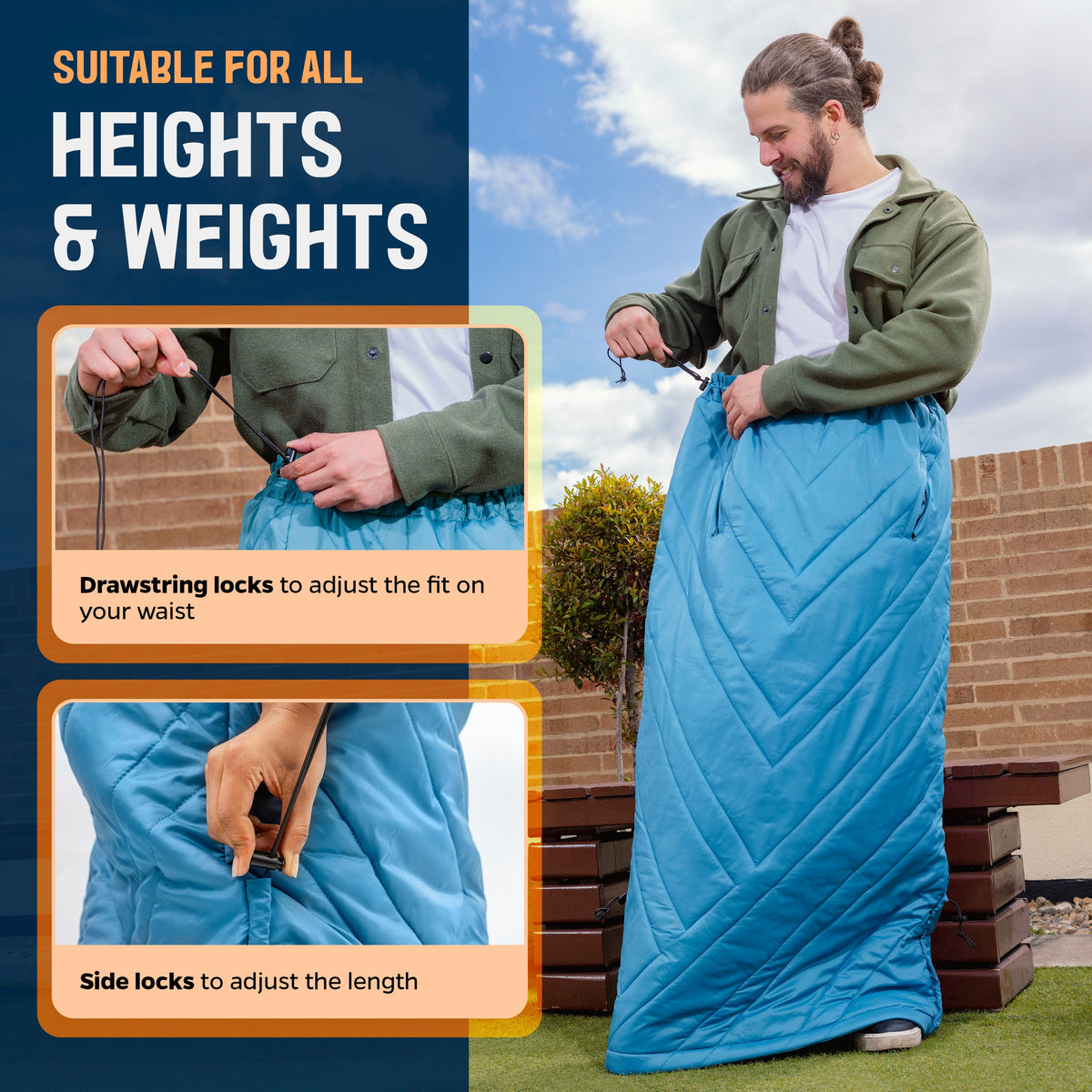 The Benchwarmer by Trek & Field - Wearable Stadium Blanket